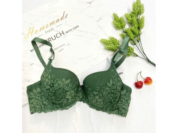 ÁO LOVELY CÀI 3 MỎNG ÉP REN 1210 - MÀU XANH RÊU ÁO LOVELY CÀI 3 MỎNG ÉP REN 1210 - MÀU XANH RÊU